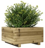 VidaXL Plantenbak 50x50x26,5 cm geïmpregneerd grenenhout