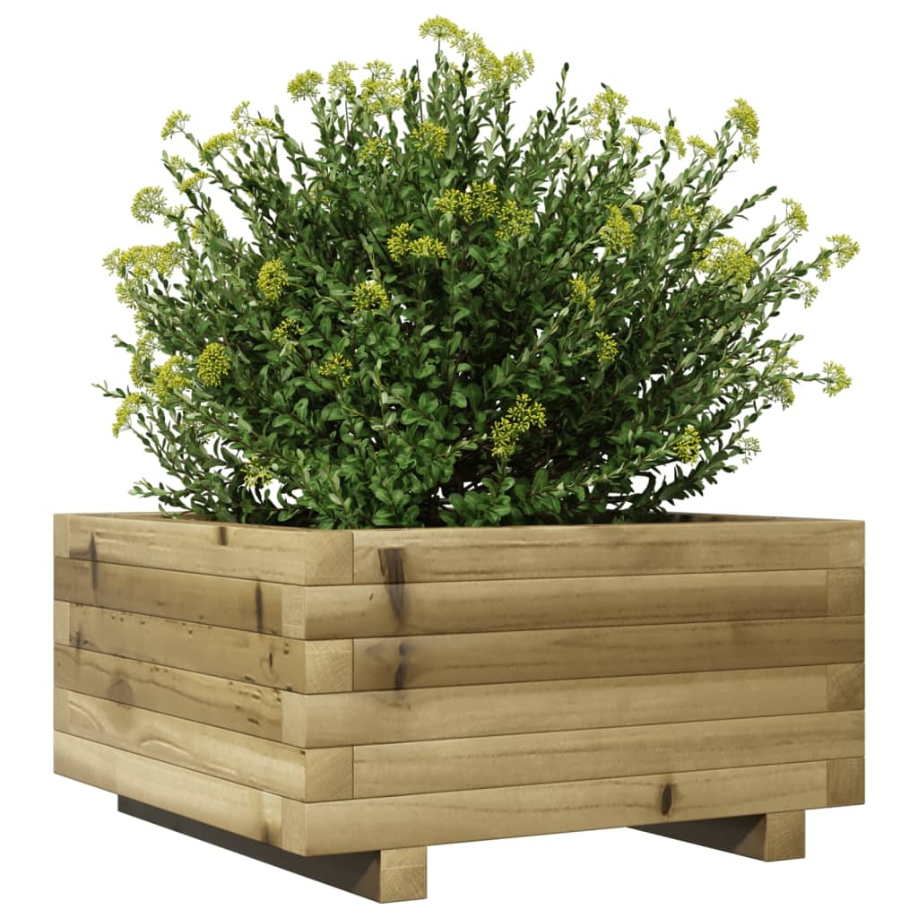 VidaXL Plantenbak 50x50x26,5 cm geïmpregneerd grenenhout