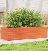 VidaXL Plantenbak 90x40x23 cm massief grenenhout wasbruin