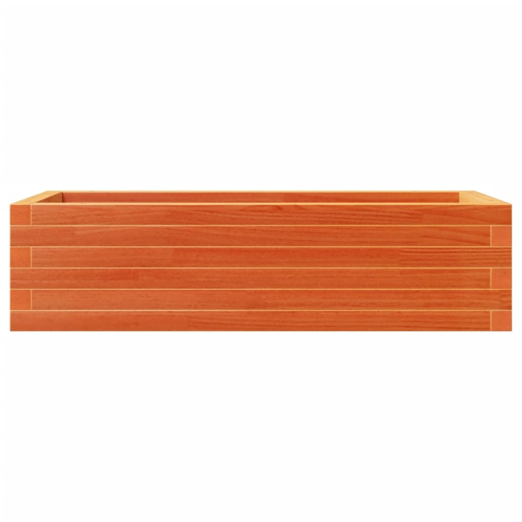 VidaXL Plantenbak 90x40x23 cm massief grenenhout wasbruin