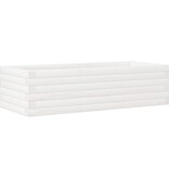 VidaXL Plantenbak 90x40x23 cm massief grenenhout wit