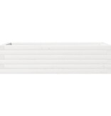 VidaXL Plantenbak 90x40x23 cm massief grenenhout wit