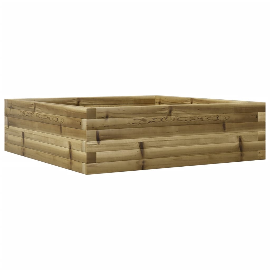 VidaXL Plantenbak 80x80x23 cm geïmpregneerd grenenhout