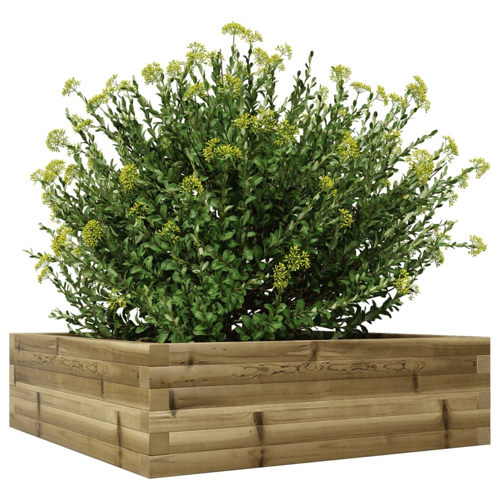 VidaXL Plantenbak 80x80x23 cm geïmpregneerd grenenhout