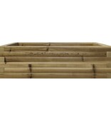 VidaXL Plantenbak 80x80x23 cm geïmpregneerd grenenhout