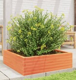 VidaXL Plantenbak 80x80x23 cm massief grenenhout wasbruin