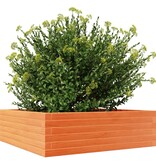 VidaXL Plantenbak 80x80x23 cm massief grenenhout wasbruin