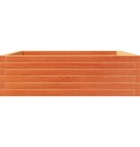 VidaXL Plantenbak 80x80x23 cm massief grenenhout wasbruin