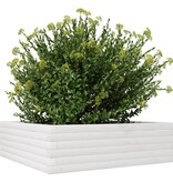 VidaXL Plantenbak 80x80x23 cm massief grenenhout wit