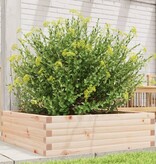 VidaXL Plantenbak 80x80x23 cm massief grenenhout