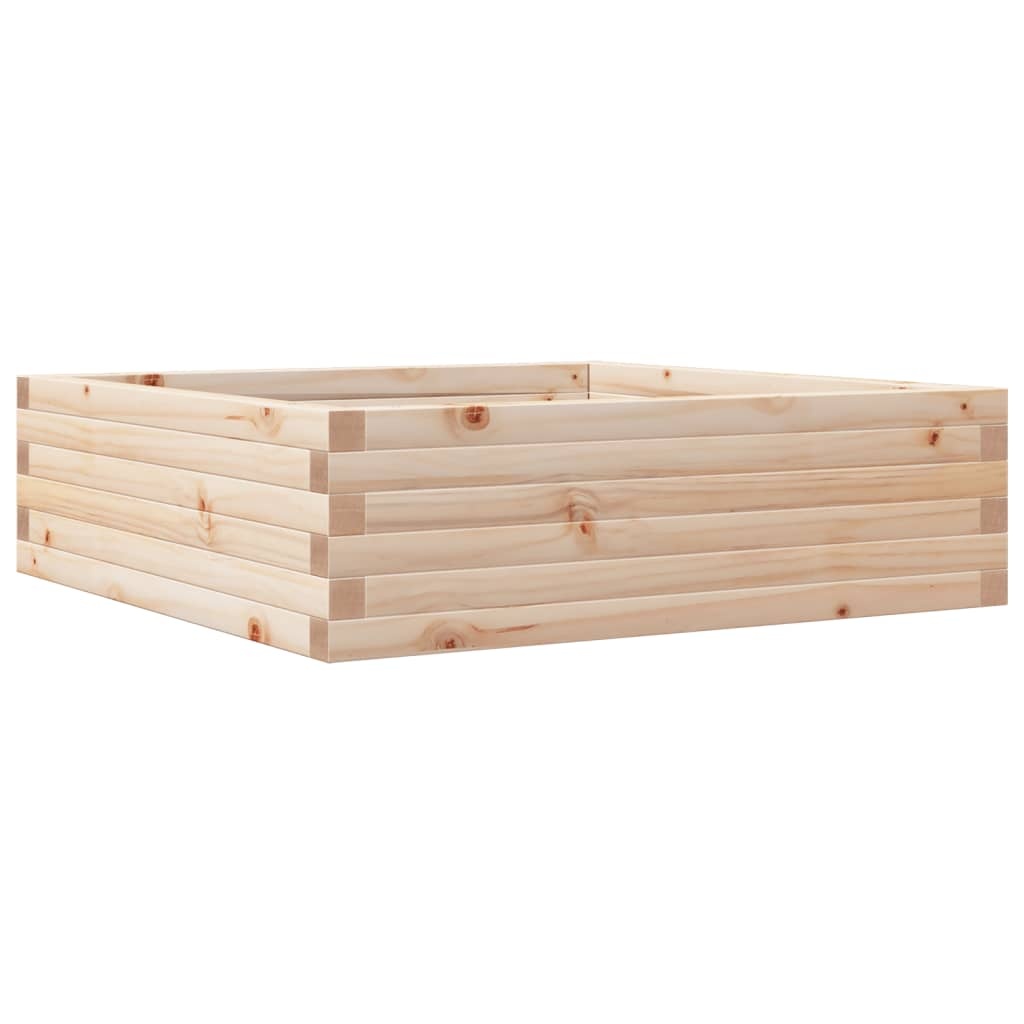 VidaXL Plantenbak 80x80x23 cm massief grenenhout