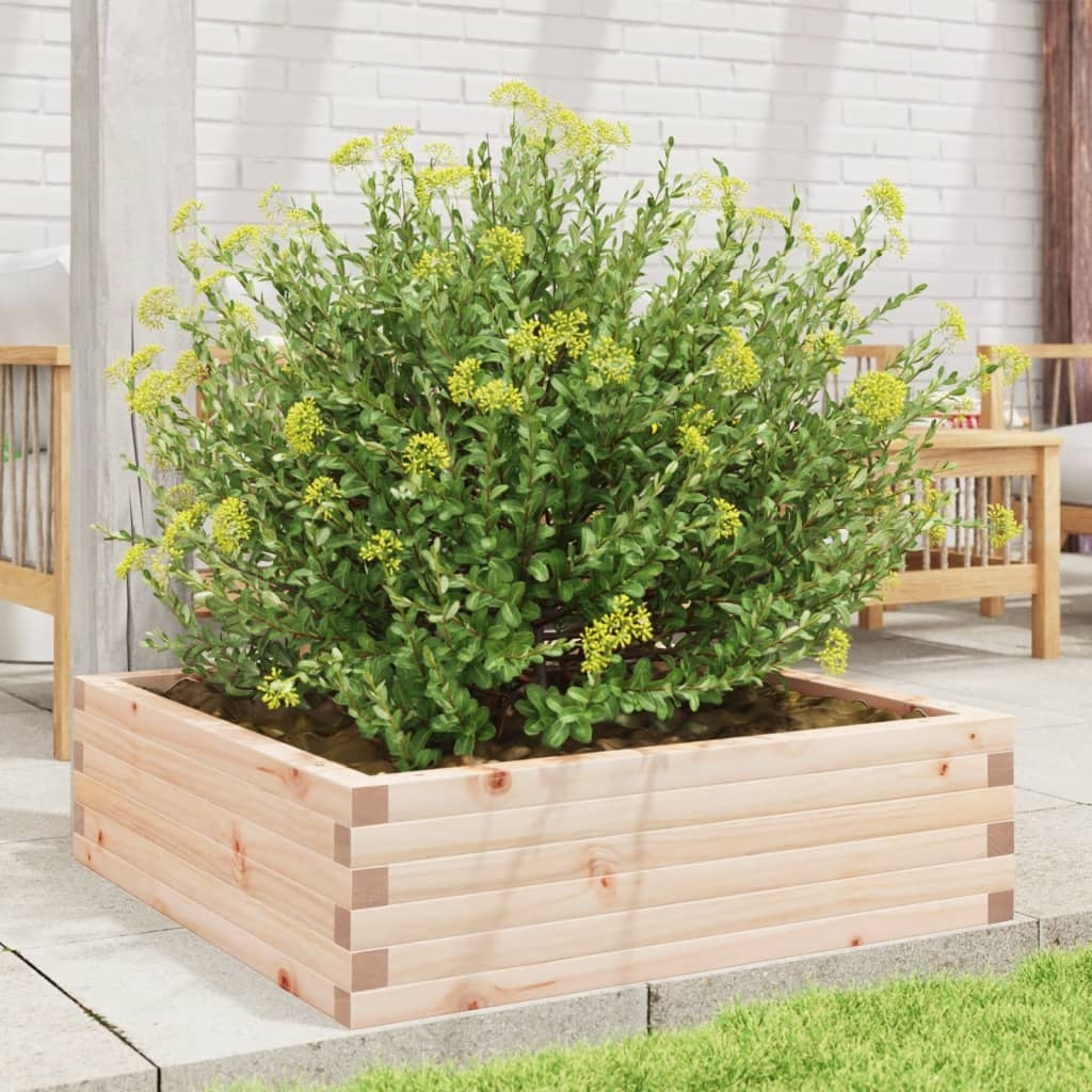 VidaXL Plantenbak 80x80x23 cm massief grenenhout