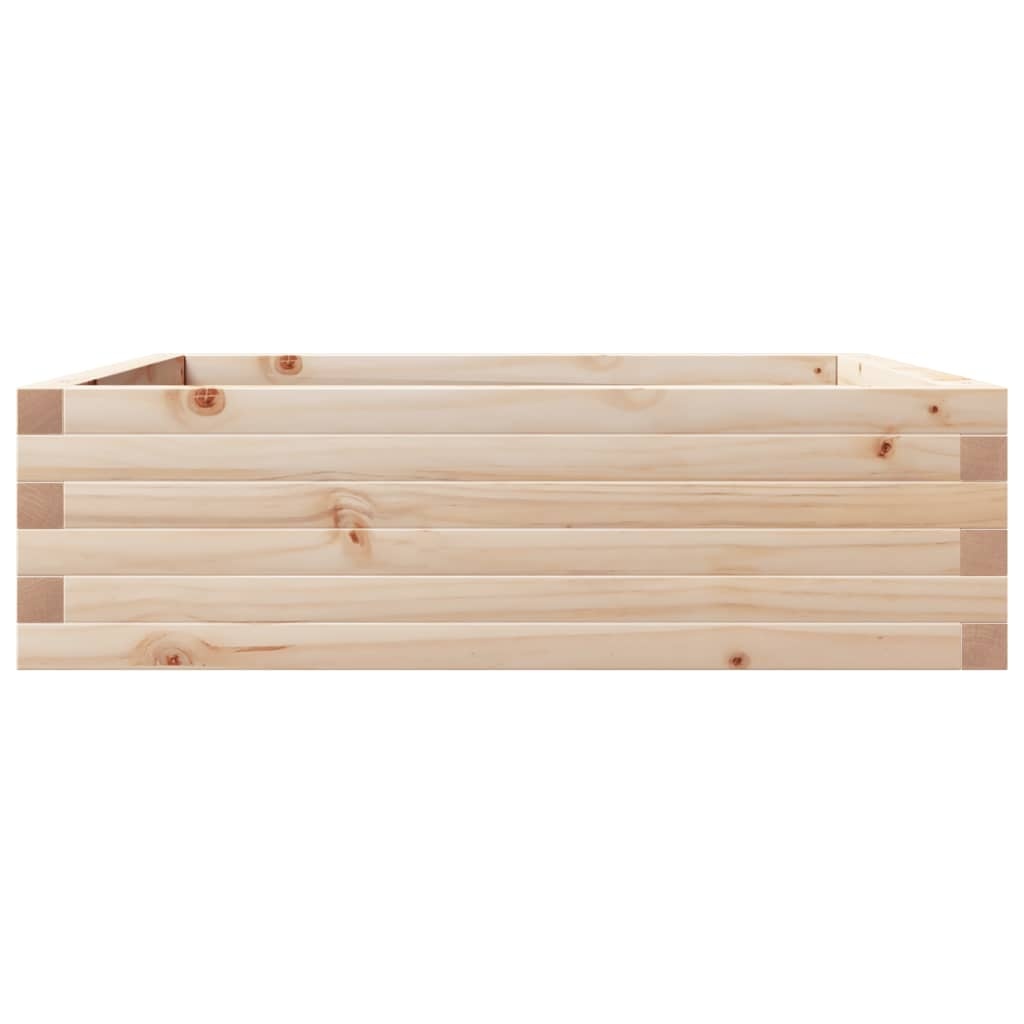 VidaXL Plantenbak 80x80x23 cm massief grenenhout