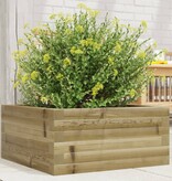 VidaXL Plantenbak 50x50x23 cm geïmpregneerd grenenhout
