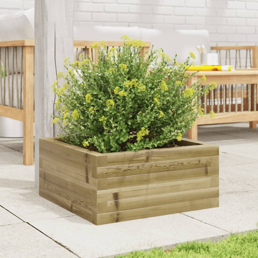 VidaXL Plantenbak 50x50x23 cm geïmpregneerd grenenhout
