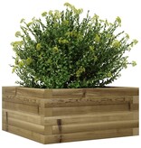 VidaXL Plantenbak 50x50x23 cm geïmpregneerd grenenhout