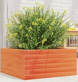 VidaXL Plantenbak 50x50x23 cm massief grenenhout wasbruin