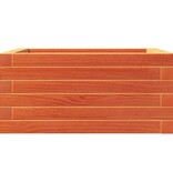 VidaXL Plantenbak 50x50x23 cm massief grenenhout wasbruin
