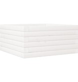 VidaXL Plantenbak 50x50x23 cm massief grenenhout wit