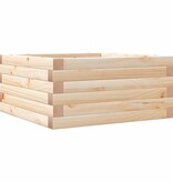 VidaXL Plantenbak 50x50x23 cm massief grenenhout