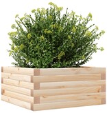 VidaXL Plantenbak 50x50x23 cm massief grenenhout