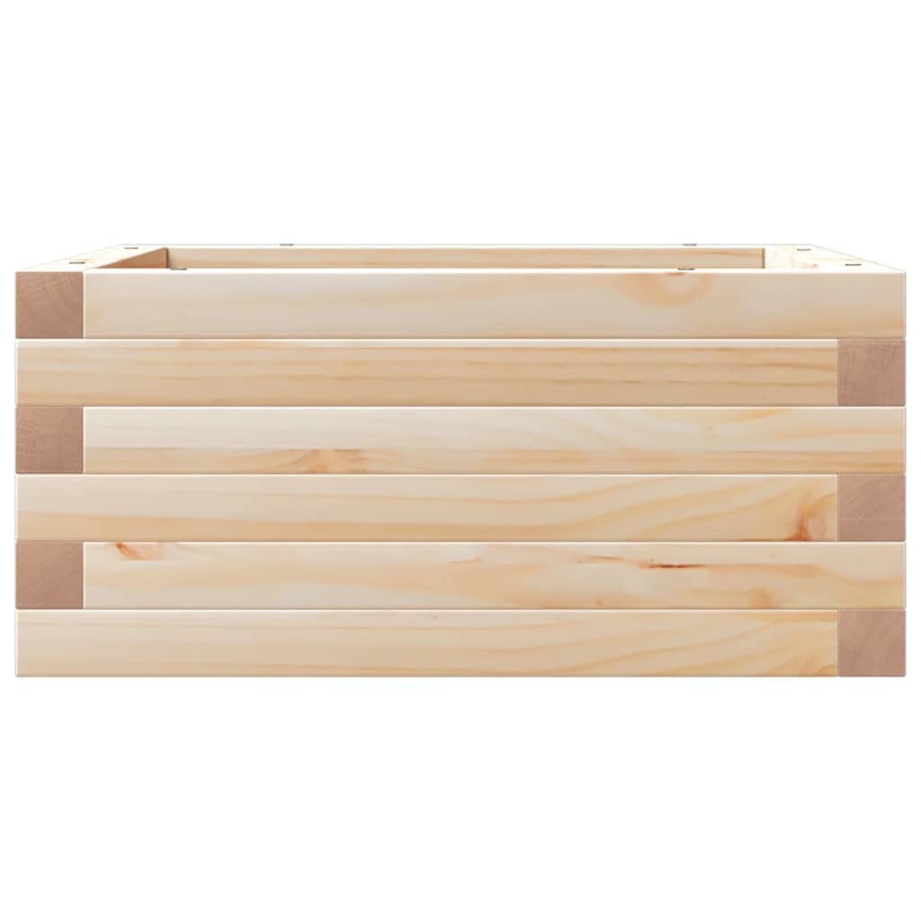 VidaXL Plantenbak 50x50x23 cm massief grenenhout