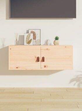 VidaXL Wandkast 80x30x30 cm massief grenenhout