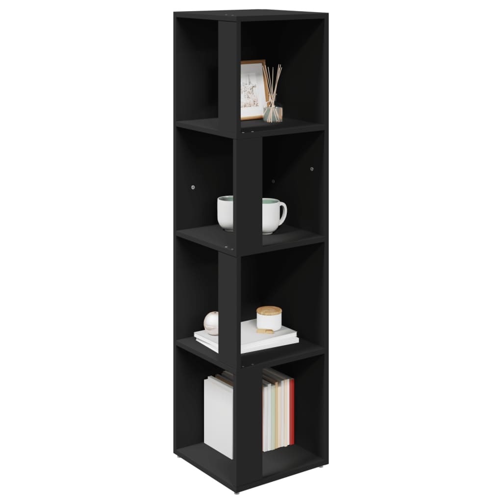 VidaXL Hoekkast 33x33x132 cm bewerkt hout zwart
