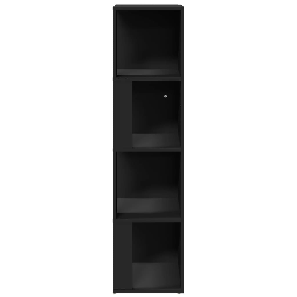 VidaXL Hoekkast 33x33x132 cm bewerkt hout zwart