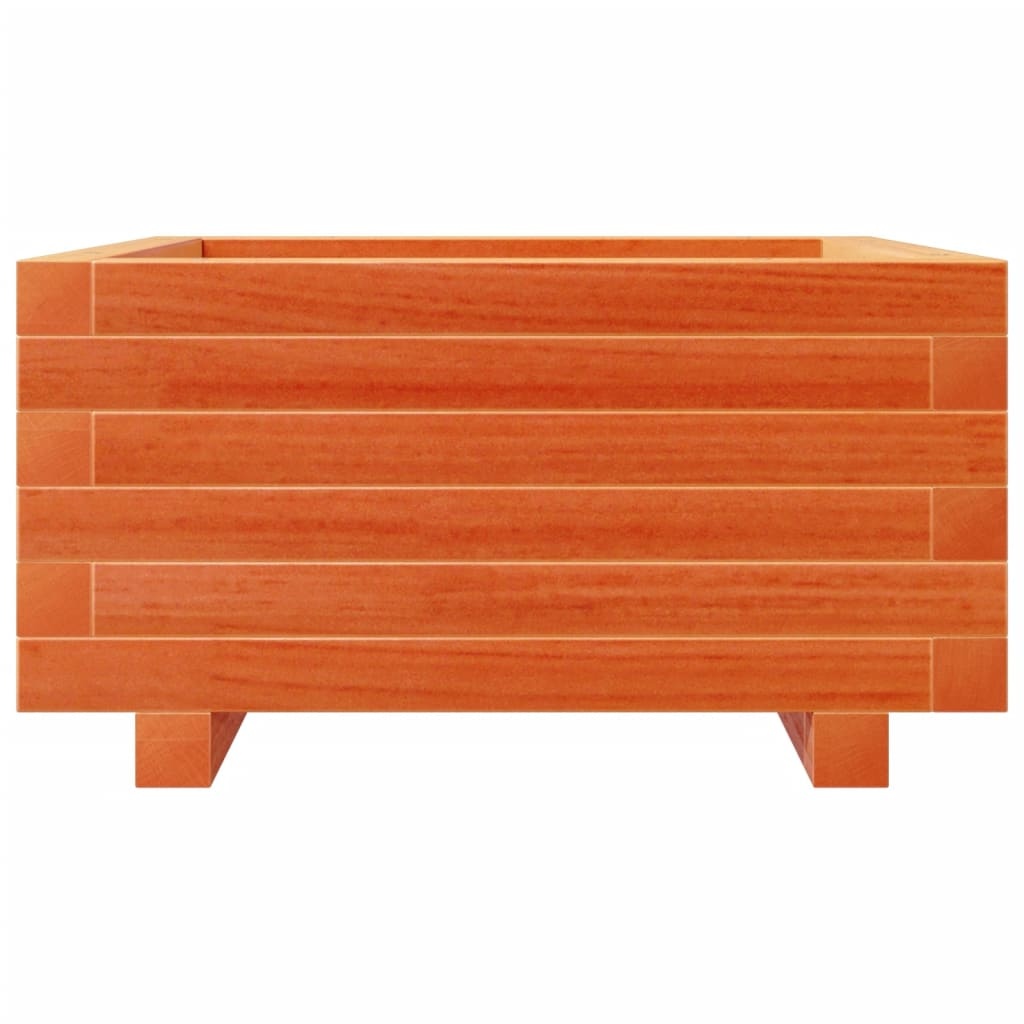 VidaXL Plantenbak 50x50x26,5 cm massief grenenhout wasbruin
