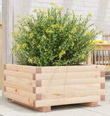 VidaXL Plantenbak 50x50x26,5 cm massief grenenhout