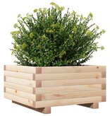 VidaXL Plantenbak 50x50x26,5 cm massief grenenhout