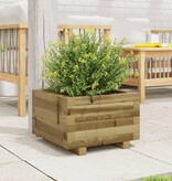 VidaXL Plantenbak 40x40x26,5 cm geïmpregneerd grenenhout
