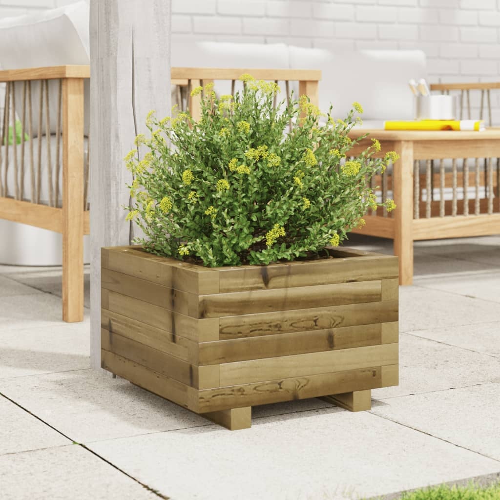 VidaXL Plantenbak 40x40x26,5 cm geïmpregneerd grenenhout