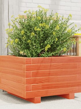 VidaXL Plantenbak 40x40x26,5 cm massief grenenhout wasbruin