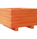 VidaXL Plantenbak 40x40x26,5 cm massief grenenhout wasbruin