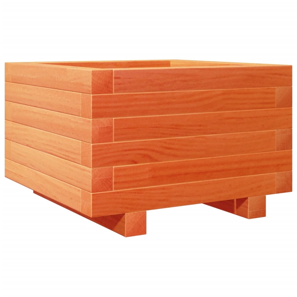 VidaXL Plantenbak 40x40x26,5 cm massief grenenhout wasbruin
