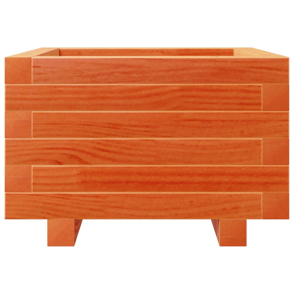 VidaXL Plantenbak 40x40x26,5 cm massief grenenhout wasbruin