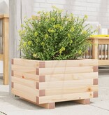 VidaXL Plantenbak 40x40x26,5 cm massief grenenhout