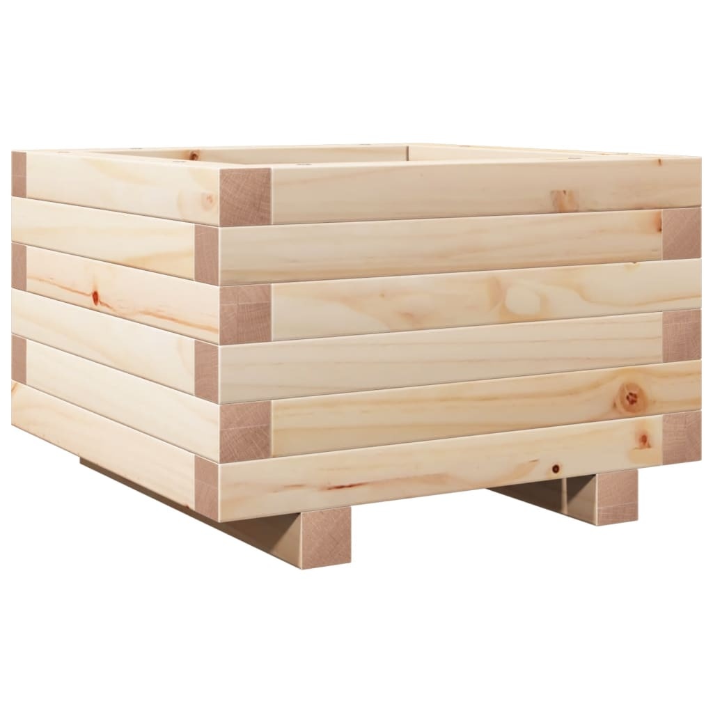 VidaXL Plantenbak 40x40x26,5 cm massief grenenhout