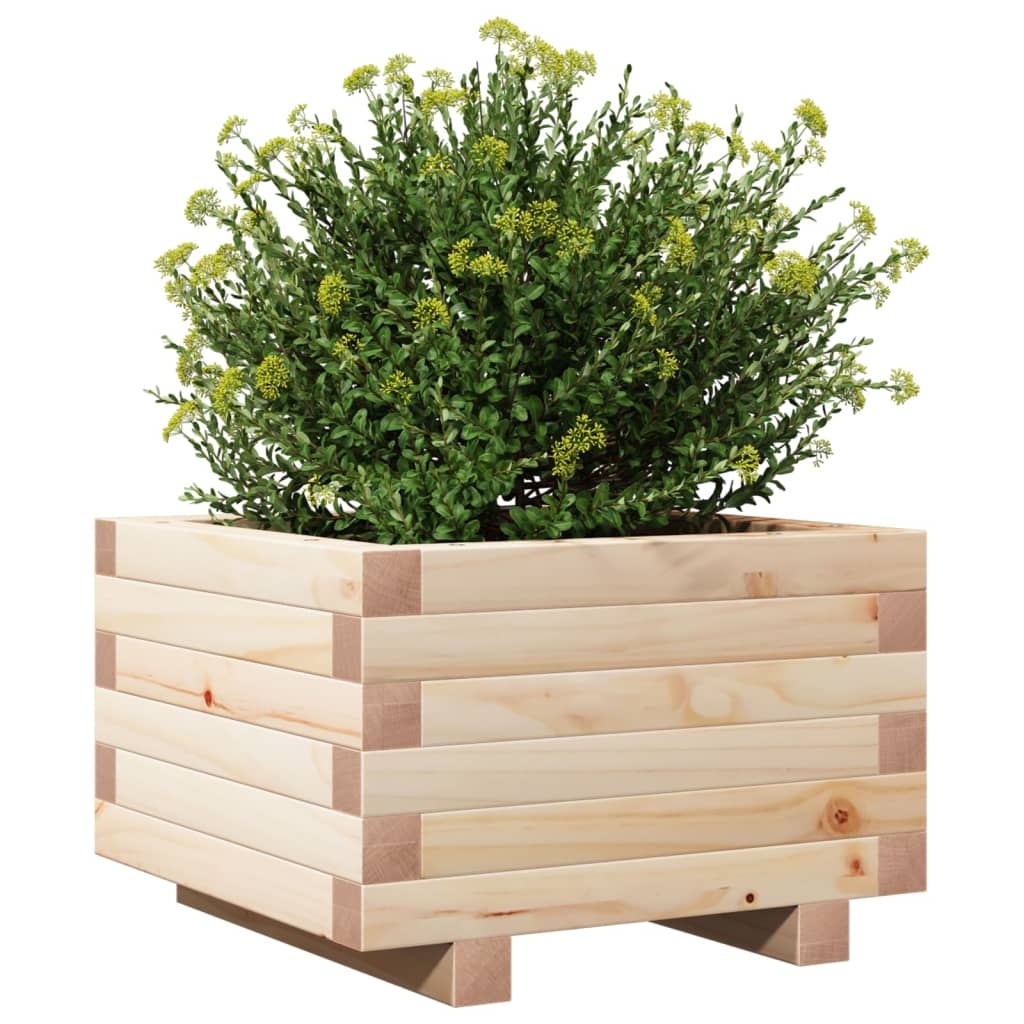 VidaXL Plantenbak 40x40x26,5 cm massief grenenhout