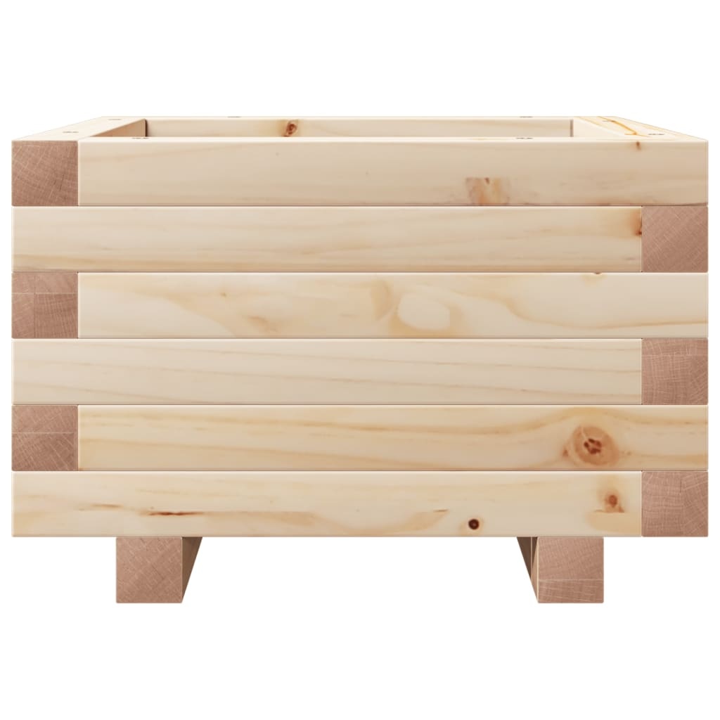 VidaXL Plantenbak 40x40x26,5 cm massief grenenhout