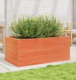 VidaXL Plantenbak 110x60x45,5 cm massief grenenhout wasbruin