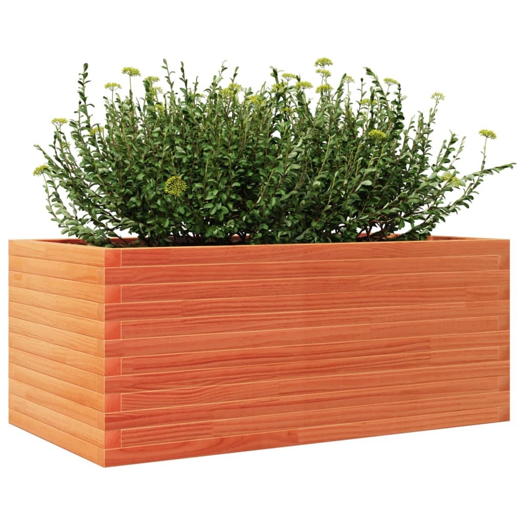 VidaXL Plantenbak 110x60x45,5 cm massief grenenhout wasbruin