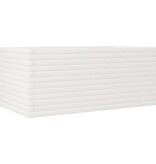 VidaXL Plantenbak 110x60x45,5 cm massief grenenhout wit
