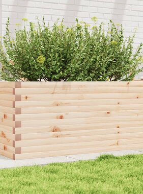 VidaXL Plantenbak 110x60x45,5 cm massief grenenhout