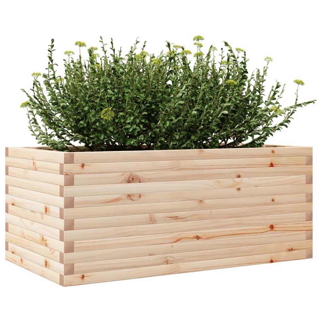 VidaXL Plantenbak 110x60x45,5 cm massief grenenhout