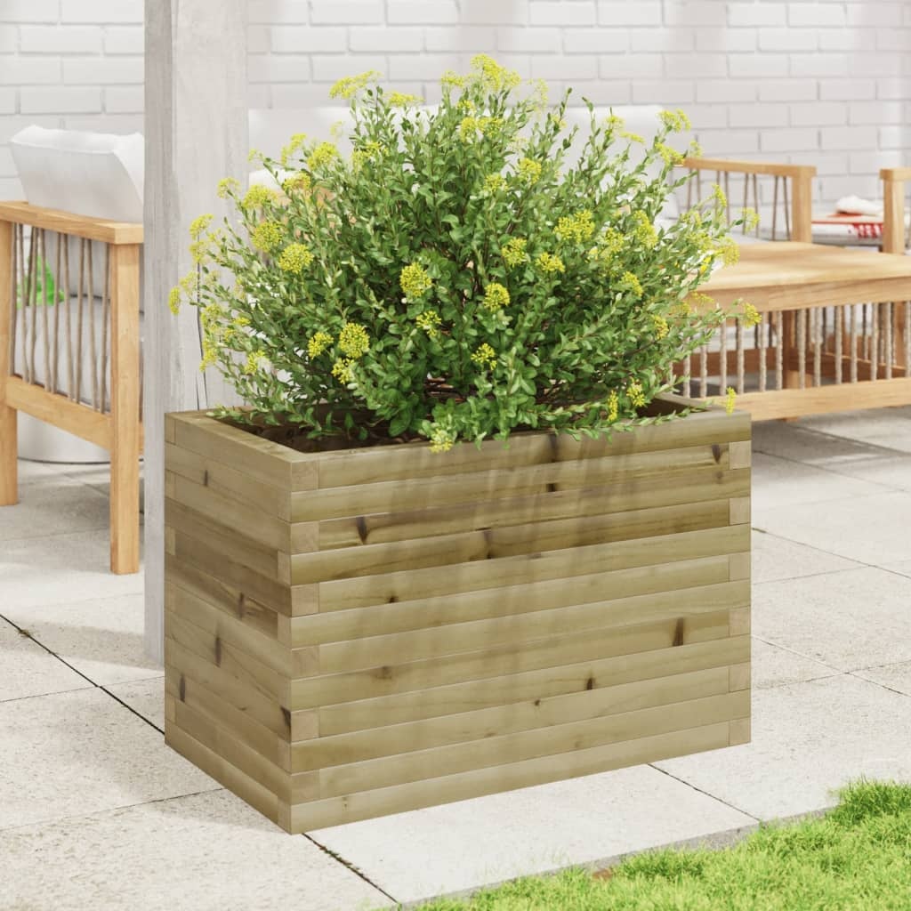 VidaXL Plantenbak 70x40x45,5 cm geïmpregneerd grenenhout