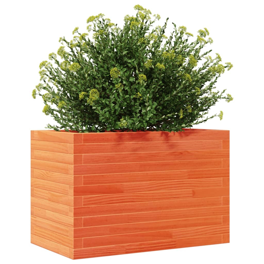 VidaXL Plantenbak 70x40x45,5 cm massief grenenhout wasbruin
