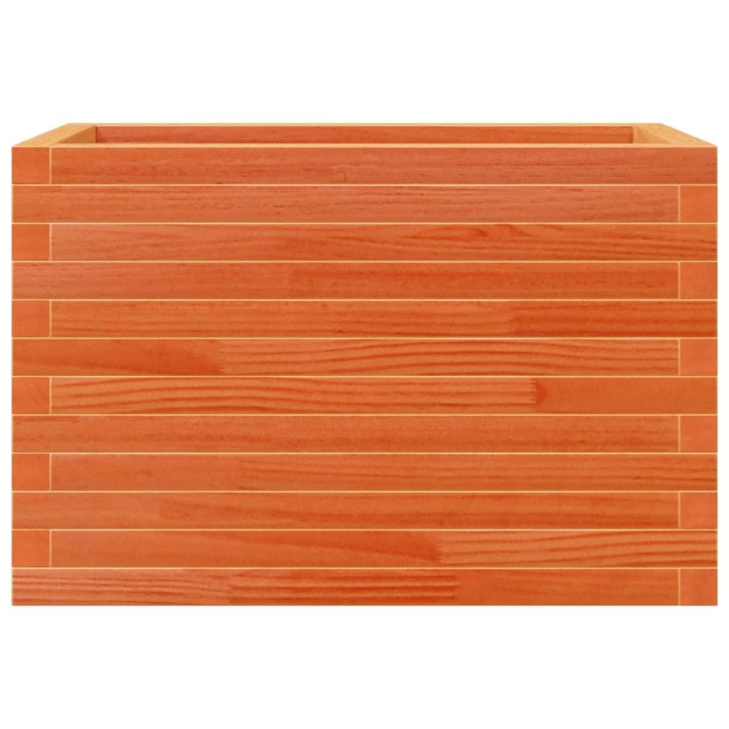 VidaXL Plantenbak 70x40x45,5 cm massief grenenhout wasbruin